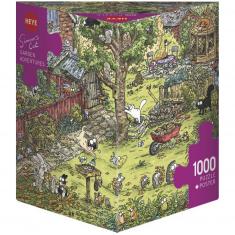 Puzzle 1000 pièces : Aventures de jardin