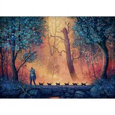 1000 piece puzzle : Inner Mystic, Woodland March