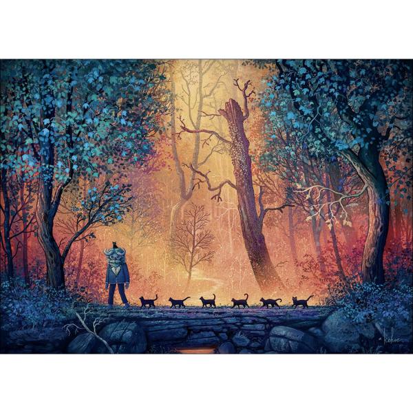 1000-teiliges Puzzle: Inner Mystic, Woodland March - Heye-58448