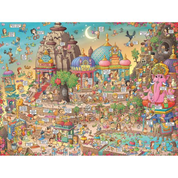 Puzzle 1500 pièces : Yogaland, Degano - Heye-58505