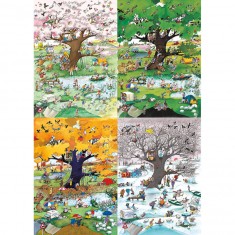 2000 pieces puzzle: 4 seasons, Blachon