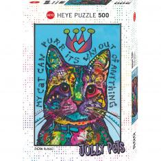Puzzle 500 pièces : Jolly Pets : Mon chat peut ronronner