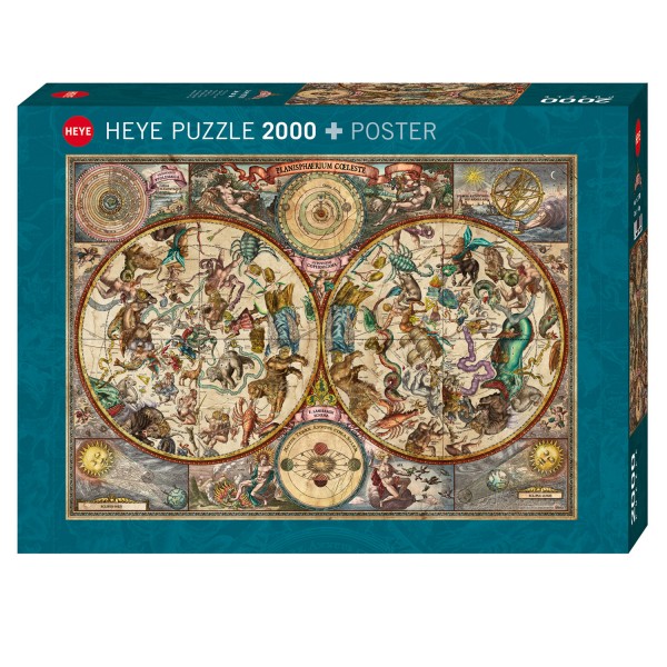 Puzzle 2000 pièces : Celestial Map - Heye-58368