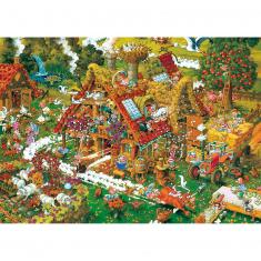 Puzzle de 1000 piezas: Clásicos de dibujos animados: Granja divertida