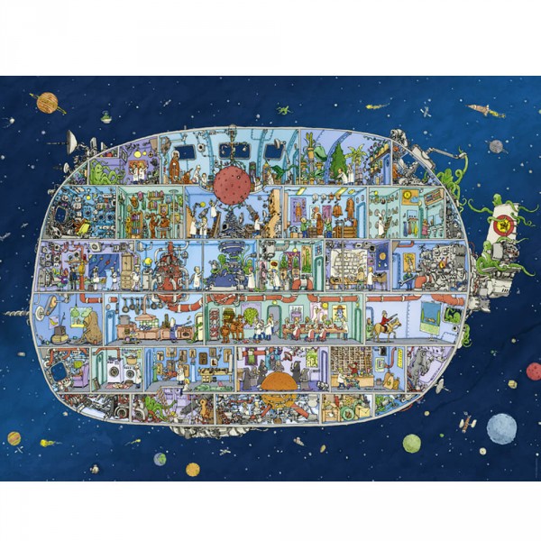 1500 pieces puzzle: Spaceship, Mattias Adolfsson - Heye-57913