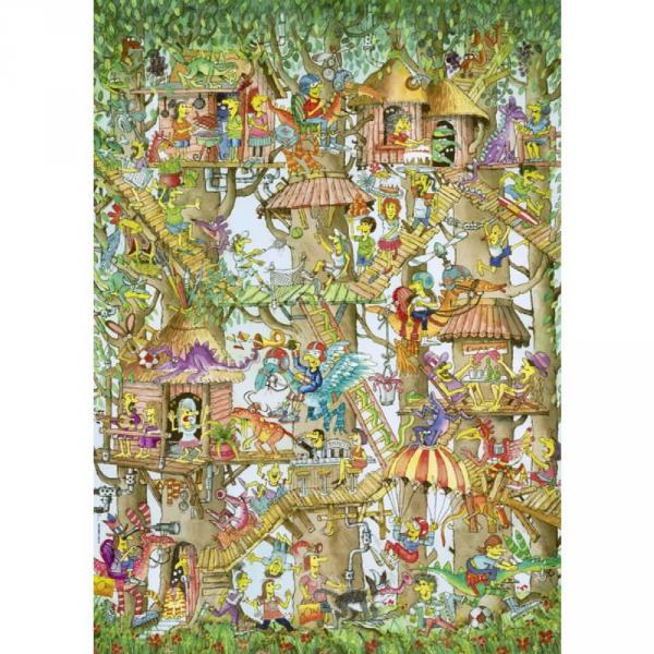 1000 piece puzzle: Korky: Tree Lodges - Heye-58400