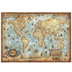 Puzzle 2000 pièces : Zigic : Carte du monde