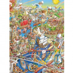 Puzzle de 1500 piezas: Río de la Historia, Hugo Prades
