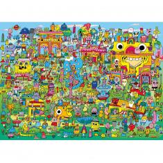 1000 pieces puzzle: Doodle Village