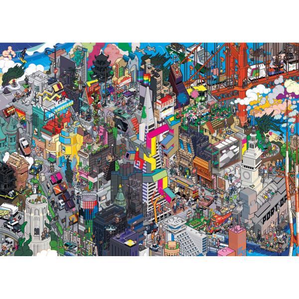 1000-teiliges Puzzle: Pixorama San Francisco Quest - Heye-58345