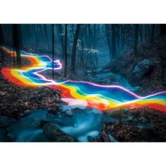 1000 piece puzzle: Rainbow Road