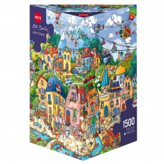 1500 pieces puzzle: Happytown