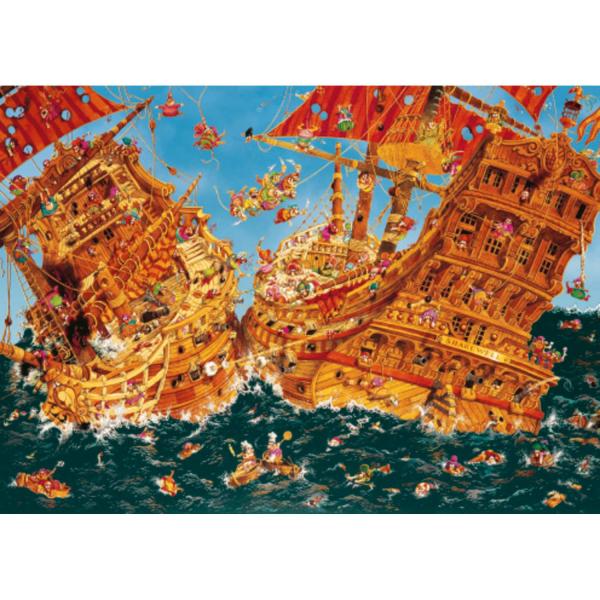 Puzzle 1000 pieces : wanted diamond dick - Heye-58010