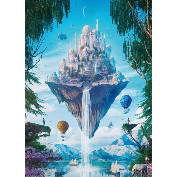 Puzzle 1000 piezas : isla del cielo ciudades del futuro - Heye-58060