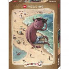1500 piece puzzle : Zozoville : Beach Boy
