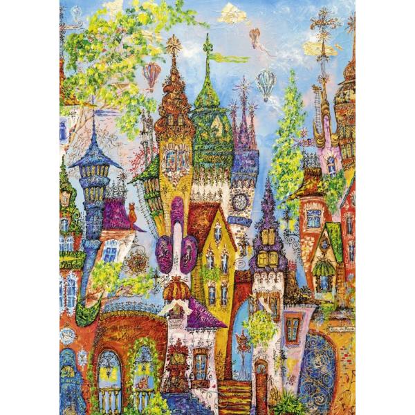 Puzzle mit 1000 Teilen: Charming Village: Red Arches - Heye-58069