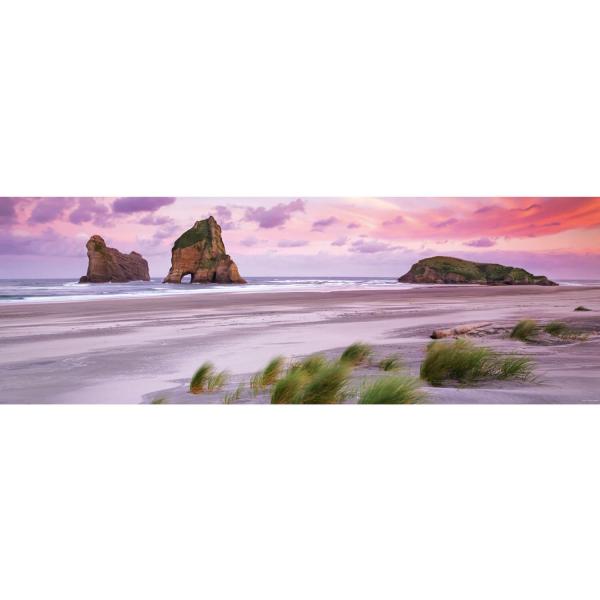 1000 pieces Panoramic Jigsaw Puzzle - Alexander von Humboldt: Wharariki Beach, New Zealand - Heye-29816-58221