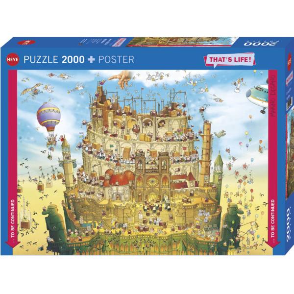 Puzzle de 2000 piezas: Así es la vida: En lo alto - Heye-58152
