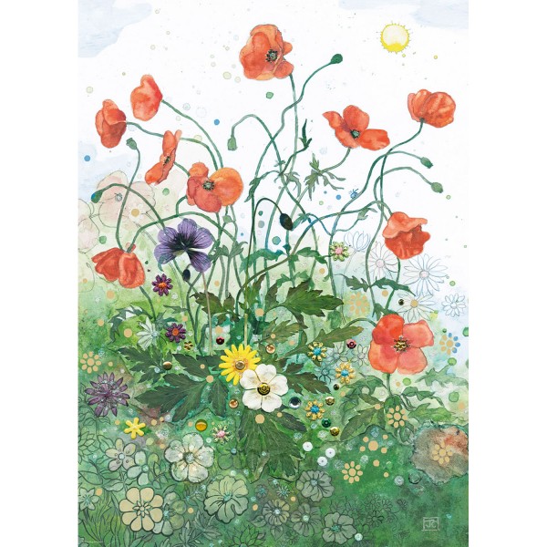 Puzzle 1000 pièces : Coquelicots, Jane Crowther - Heye-58229