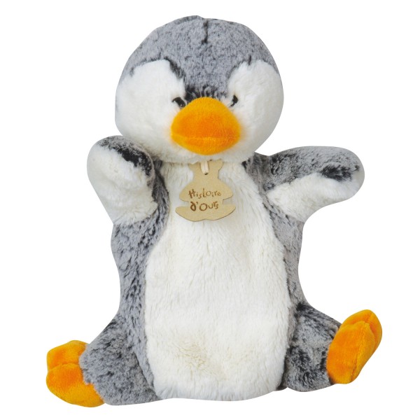 Marionnette peluche Z'Animoos : Pingouin - Histoire-HO2131