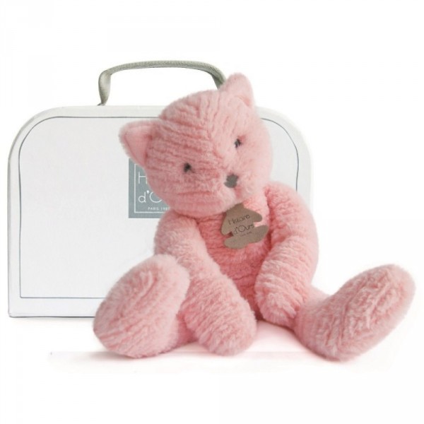 Peluche 25 cm : Sweety Couture : Chat Rose - Histoire-HO2646