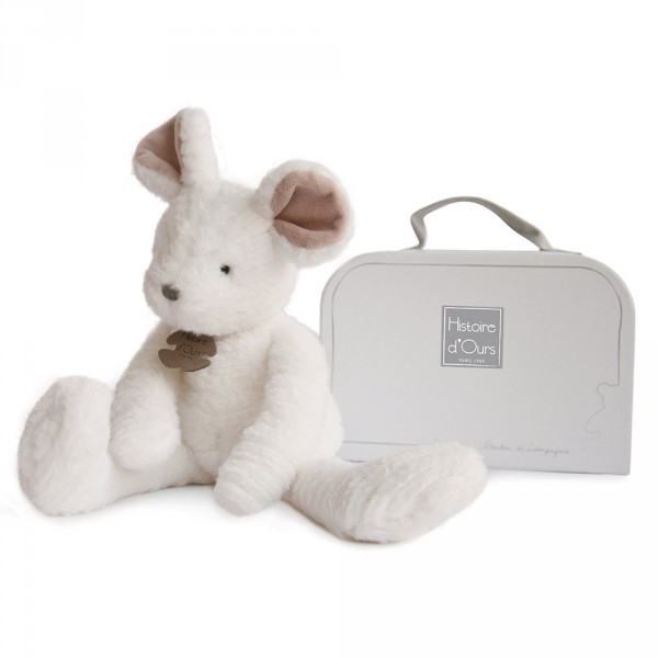 Peluche 38 cm : Sweety Couture : Souris Blanche - Histoire-HO2637