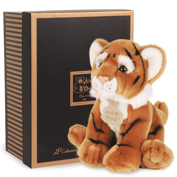 Peluche Les Authentiques : Le tigre 20 cm - Histoire-HO2213