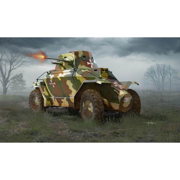 Maquette véhicule militaire : Hungarian 39M CSABA Armored Car - HobbyBoss-83866