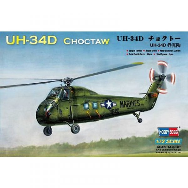 Maquette hélicoptère : American UH-34D Choctaw - Hobbyboss-87222