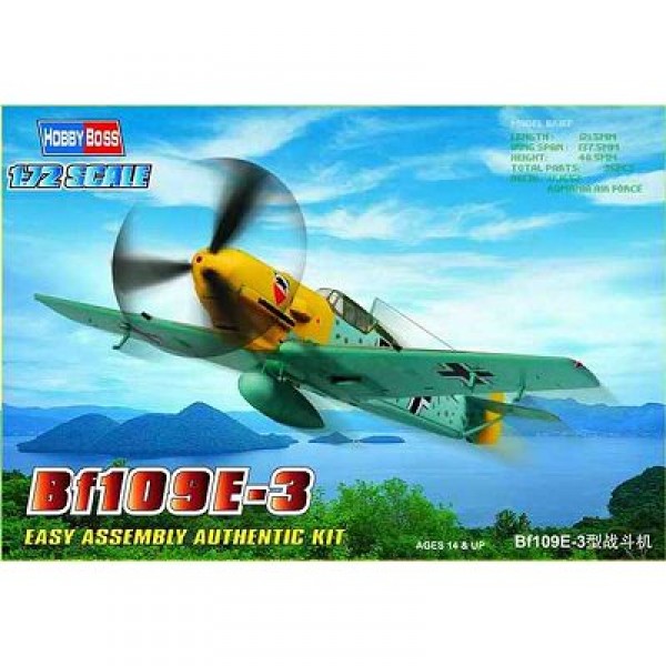 Aircraft model: BF 109 E-3 - Hobbyboss-80253