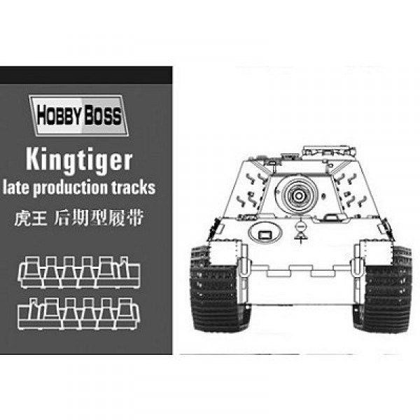 Accessoires militaires : Chenilles pour char KingTiger - Hobbyboss-81002