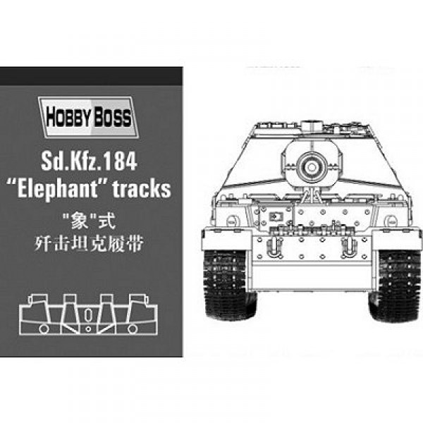 Militärisches Zubehör: Ketten für SD-Panzer. KFZ 184 - Hobbyboss-81006