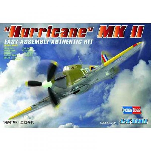 Aircraft model: Hurricane MK II - Hobbyboss-80215