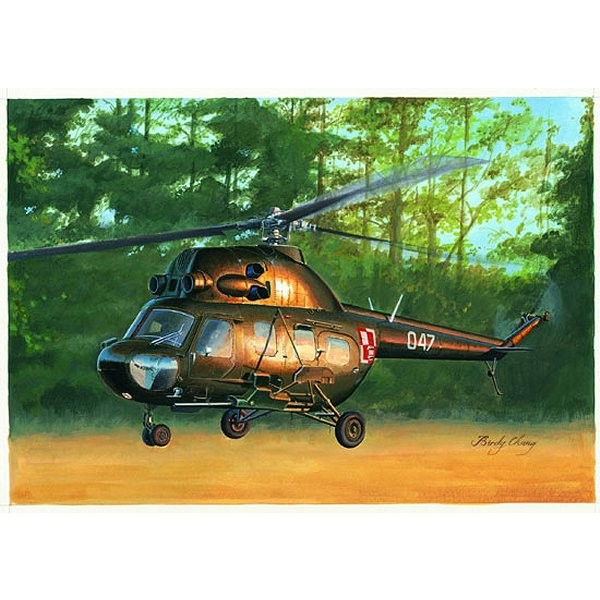 Maquette hélicoptère : Mil mi-2 US hoplite gun - Hobbyboss-87242