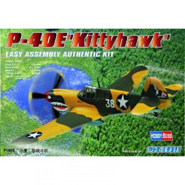 Maquette avion : P-40 E Kittyhawk - Hobbyboss-80250