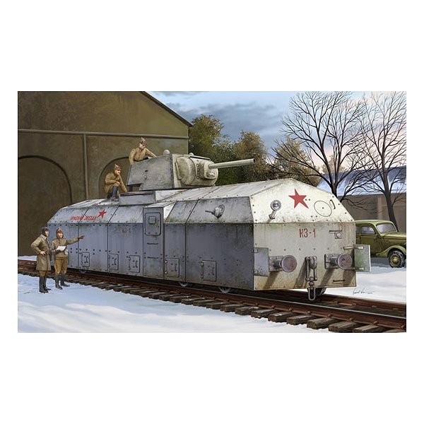 Modellpanzerzug: Sowjetische Draisine "Krasnaja Zvezda" - Hobbyboss-82912