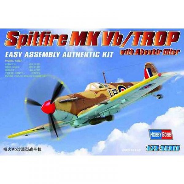 Maquette avion : Spitfire MK Vb/TROP Aboukir Filter - Hobbyboss-80214