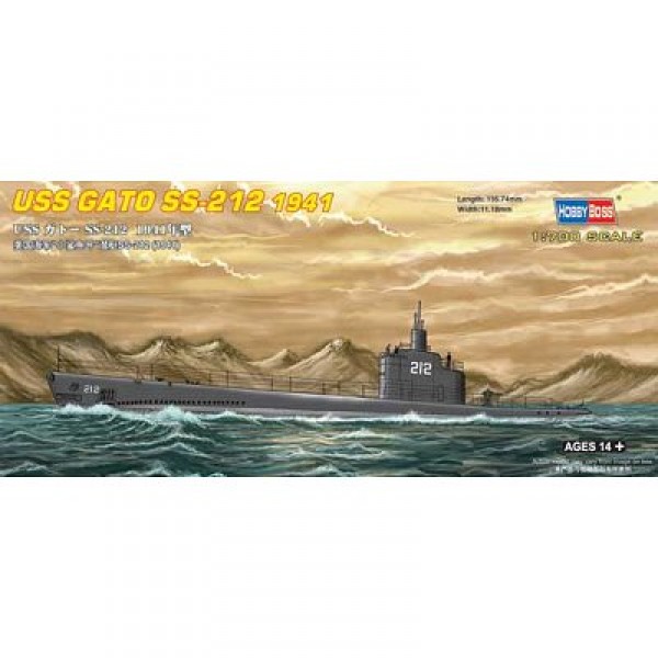 Submarine model: USS Gato SS-212 1941 - Hobbyboss-87012