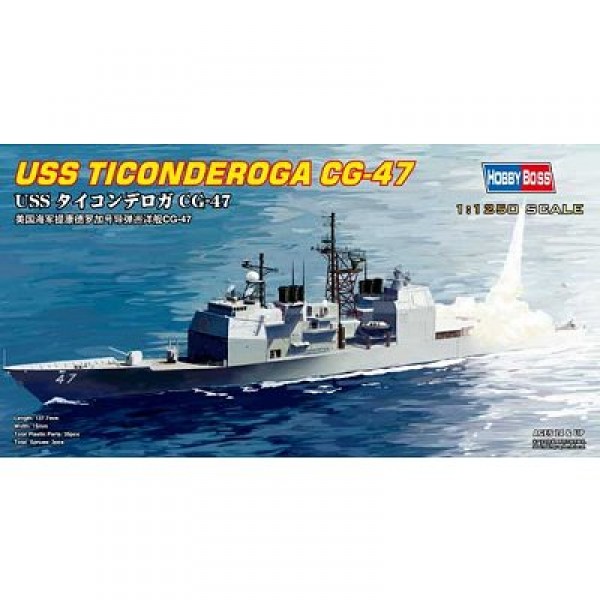 Maquette bateau : USS Ticonderoga CG-47 - Hobbyboss-82501