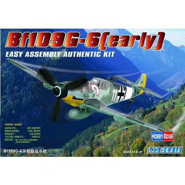 Bf109 G-6 (early) - 1:72e - Hobby Boss - Hobbyboss-80225