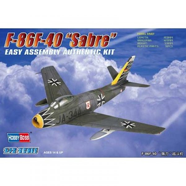 F-86F-40 'Sabre' Fighter - 1:72e - Hobby Boss - Hobbyboss-80259