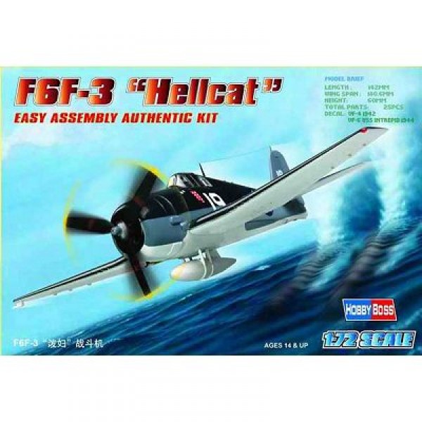 F6F-3 ''Hellcat'' - 1:72e - Hobby Boss - Hobbyboss-80256