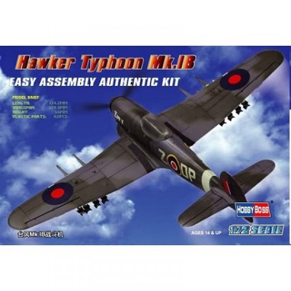 Hawker Typhoon Mk.IB Fighter - 1:72e - Hobby Boss - Hobbyboss-80232