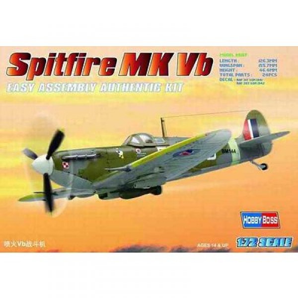 Spitfire MK Vb - 1:72e - Hobby Boss - Hobbyboss-80212