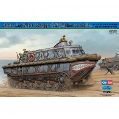Model military vehicle: German Land-Wasser-Schlepper amphibious tank (LWS)