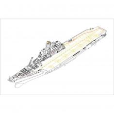 Maquette bateau : Soviet Aircraft Carrier Baku