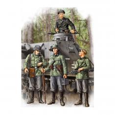 4 figurines de l'armée allemande