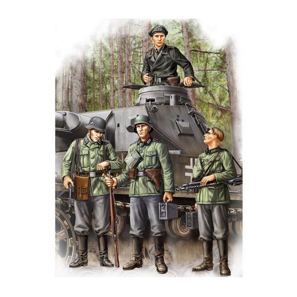 4 figurines de l'armée allemande - HobbyBoss-84413