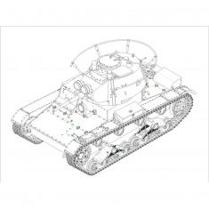 Maqueta de tanque: Tanque de infantería ligera soviético T-26 Mod 1938