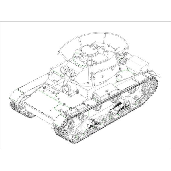 Maquette char : Soviet T-26 Light Infantry Tank Mod 1938 - HobbyBoss-82497